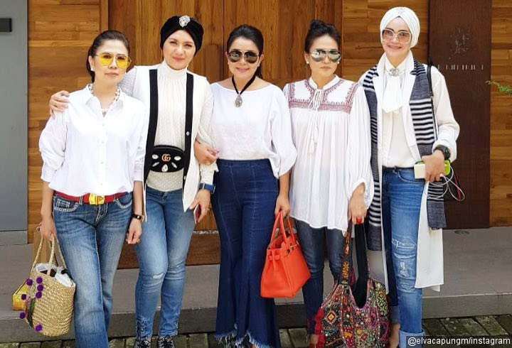 Serba Putih, Mayangsari Kompak Bareng Viona