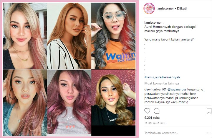 Pernah Coba Pirang Hingga Perak, Aurel Disebut Cocok Pakai Warna Rambut Apa Saja