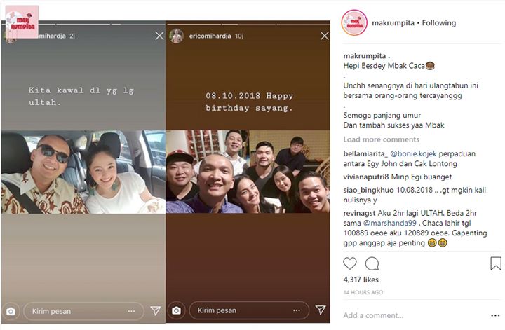 Marshanda Rayakan Ulang Tahun, Netter Salfok Sang Pacar 