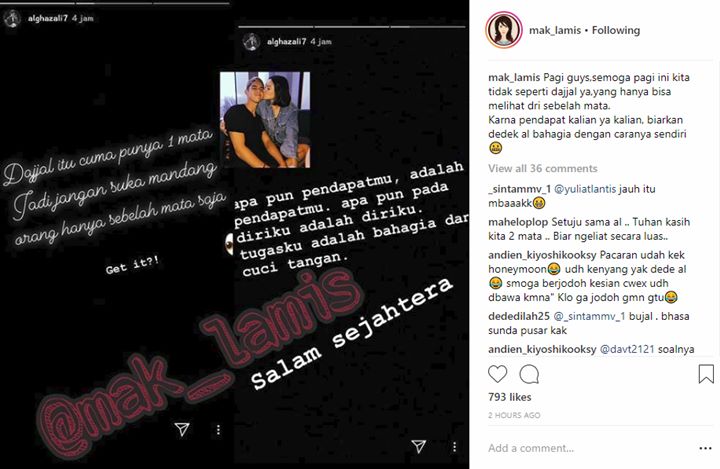 Al Ghazali Sindir Netizen