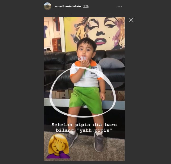 Anak Nia Ramadhani Ngompol
