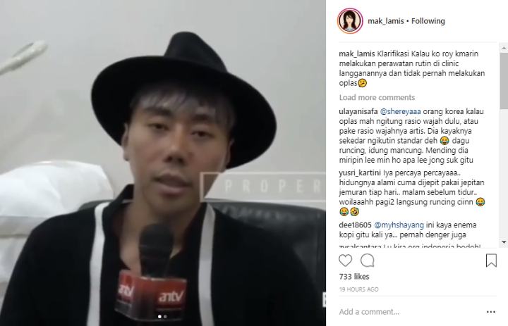 Klarifikasi Roy Kiyoshi