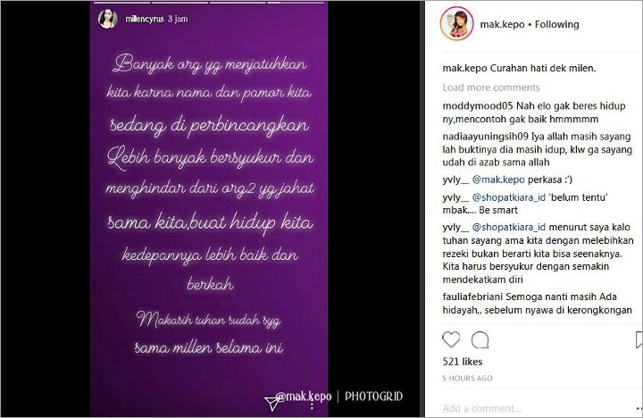 Curahan Hati Millendaru