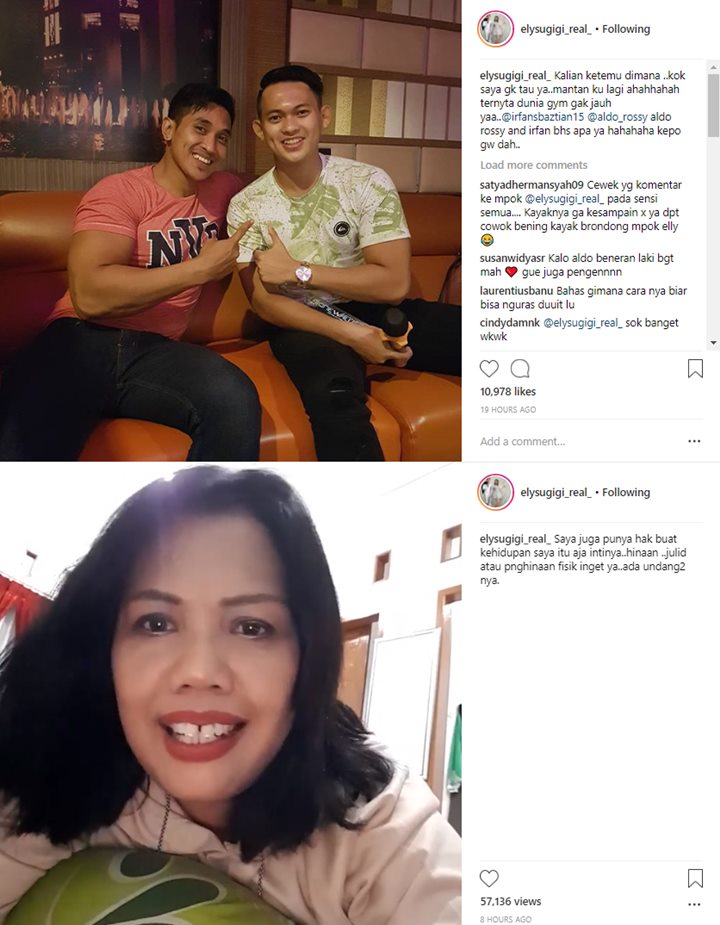 Pacar dan Mantan Kekasih Foto Bareng, Ely Sugigi Ingatkan Netizen UU Penghapusan Diskriminasi