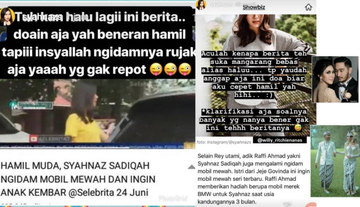 Heboh Kabar Hamil Hingga Ngidam Mobil Mewah, Klarifiksi Syahnaz Sadiqah Bikin Adem