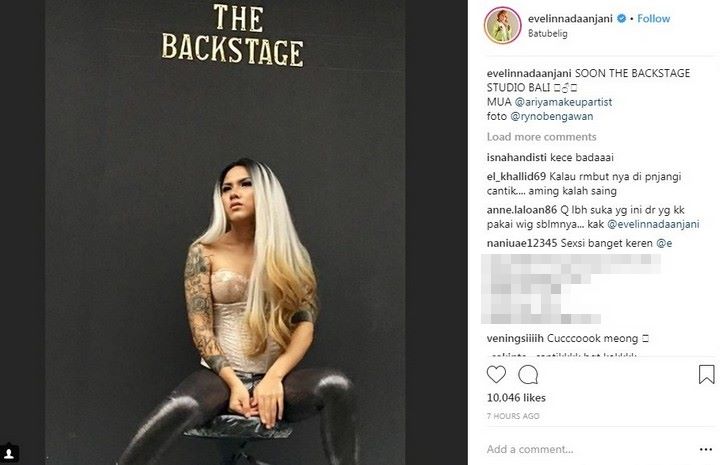 Evelyn Nada Anjani Berambut Panjang