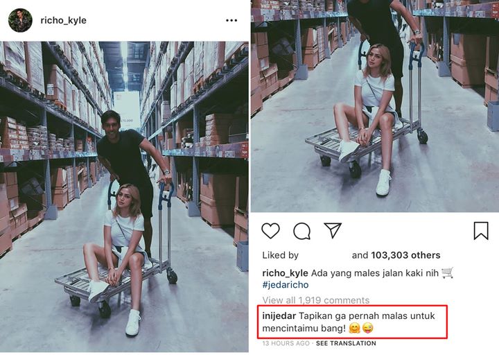 Gombalan Maut Jessica Iskandar pada Richard Kyle