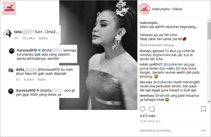 Rossa Sabar Diejek Tua, Netter Miris Bahas \'Fenomena\' Komentar Jahat untuk Para Artis