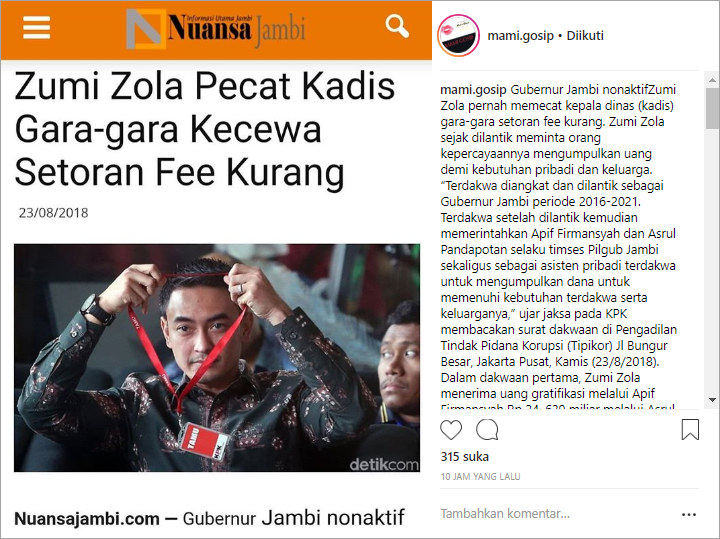 Zumi Zola Pernah Pecat Kepala Dinas Gara-Gara 'Setoran' Kurang, Netter Murka
