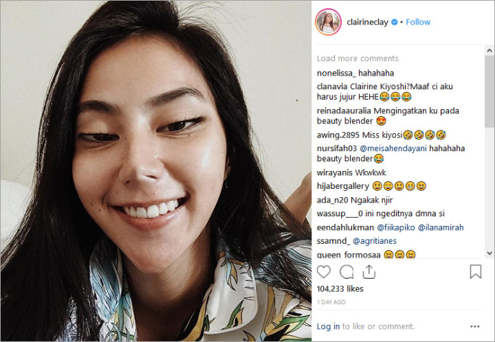 Diduga Tiru Wajah Roy Kiyoshi Selebgram Clairine Christabel Bikin Rekan Artis Geger
