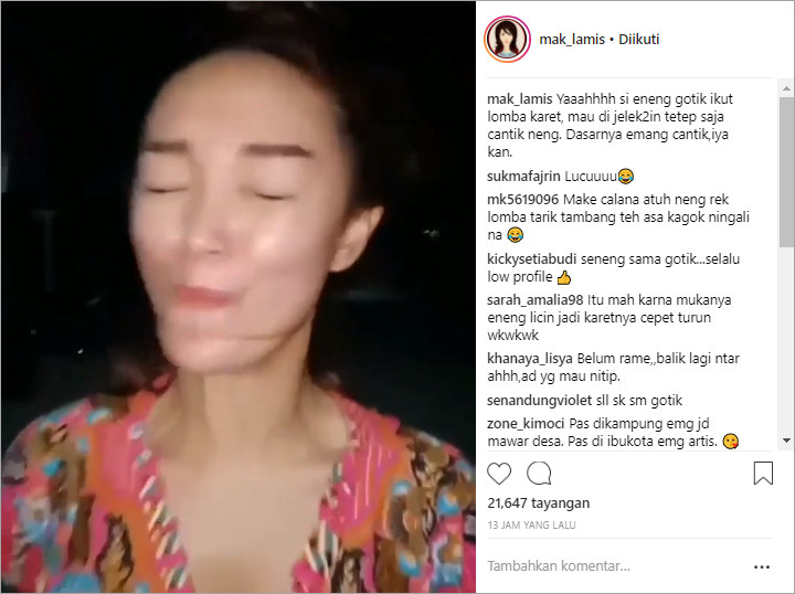 Ikut Lomba 17 Agustus Bareng Warga, Wajah Bening Zaskia Gotik Jadi Sorotan