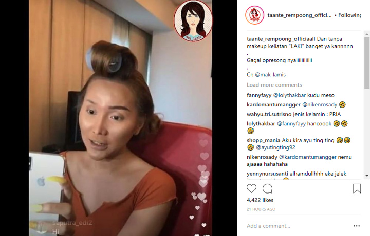 Foto Wajah Lucinta Luna Tanpa Make Up