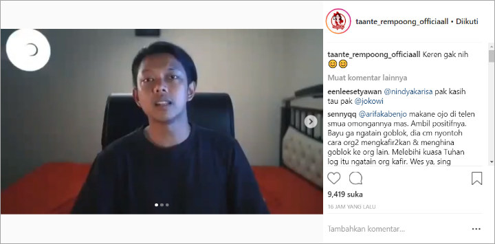 Akhirnya Ikut Bicara Soal Pembukaan Asian Games, Tanggapan Bayu Skak Banjir Pujian