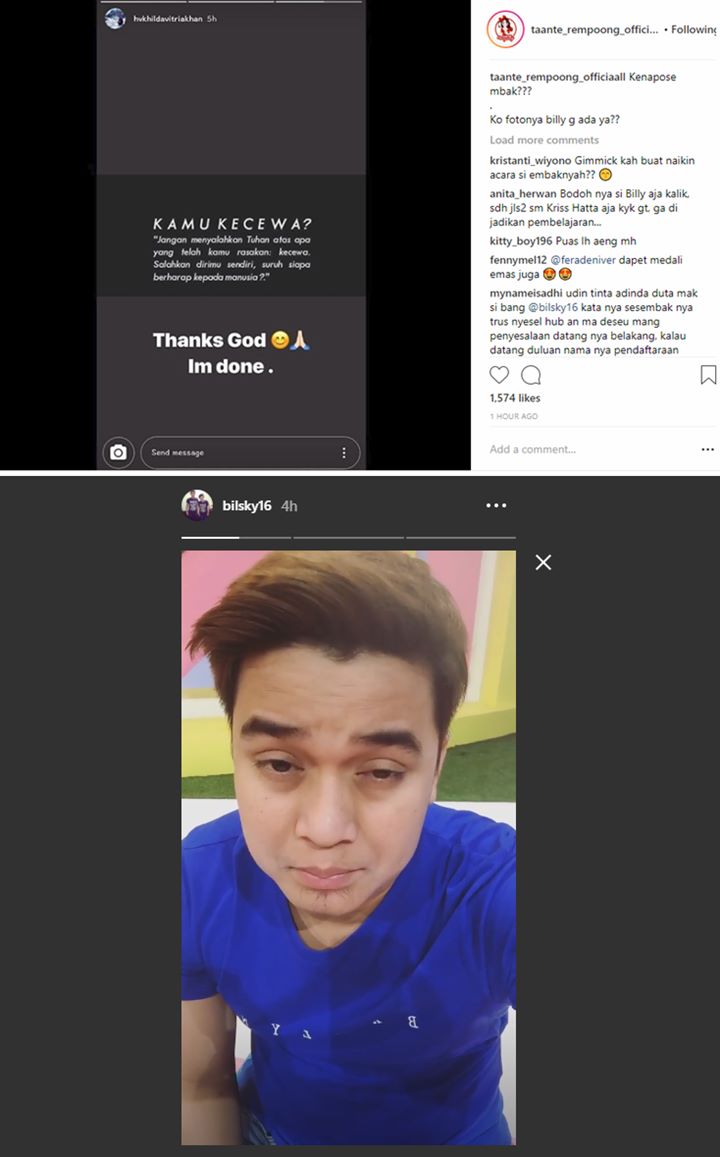 Billy Syahputra Nangis