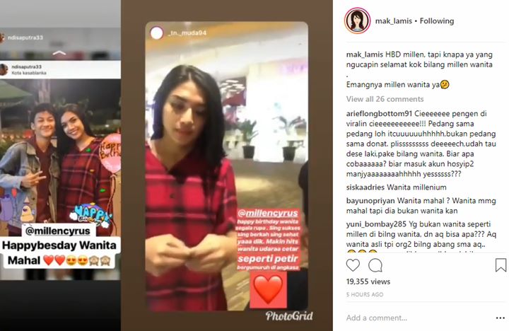 Millendaru Disebut Wanita Mahal