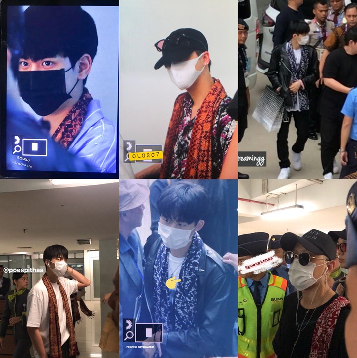iKON Tampil Keren Kenakan Syal Batik