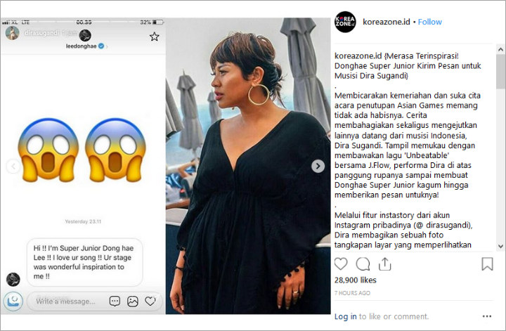 Bikin Fans K-Pop \'Nangis-Nangis\', Dira Sugandi Pamer Dapat DM dari Donghae Super Junior