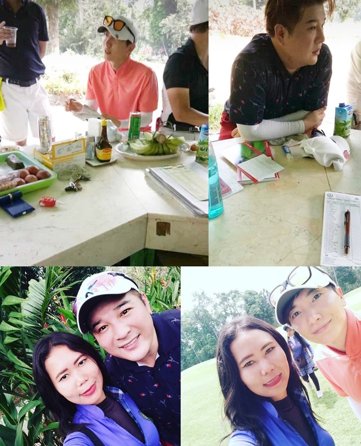 Leeteuk dan Shindong Super Junior Main Golf