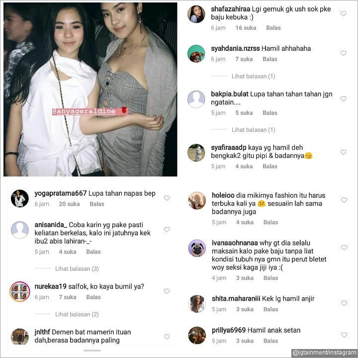 Anya Geraldine Diejek Mirip Ibu Hamil
