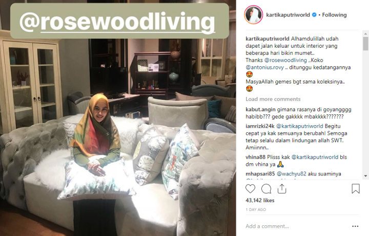 Dihujat Cuma Nikah Siri Dan \'Pelakor Berhijab\', Kartika Putri Malah Asyik Pamer Furniture Mewah