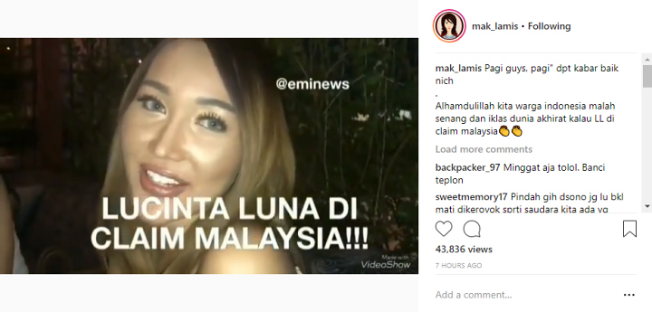 Lucinta Luna Bakal Pindah ke Malaysia, Begini Reaksi Netter
