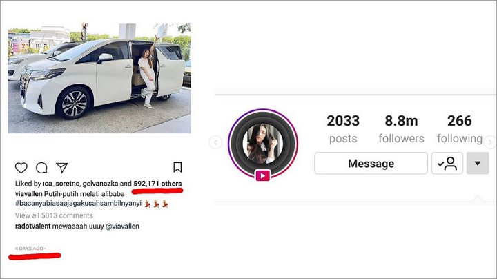 Akun Instagram Via Vallen