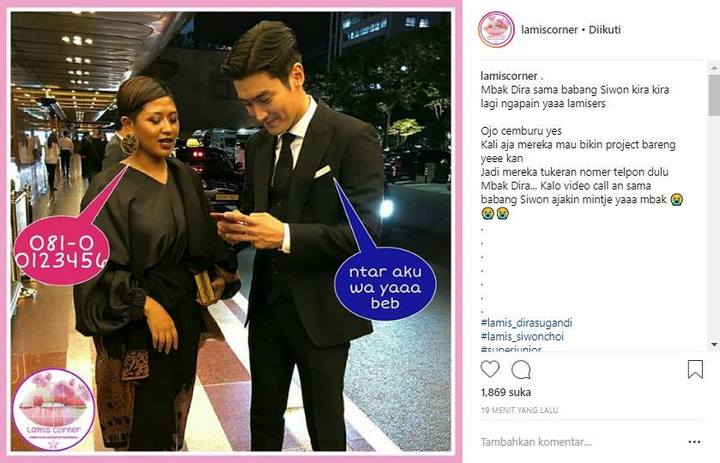 Dira Sugandi dan Choi Siwon