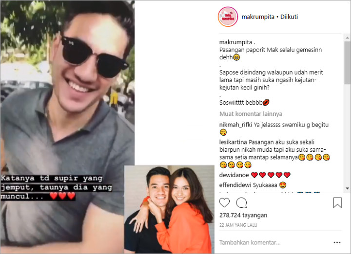 Andrew White Beri Kejutan Romantis ke Nana Mirdad