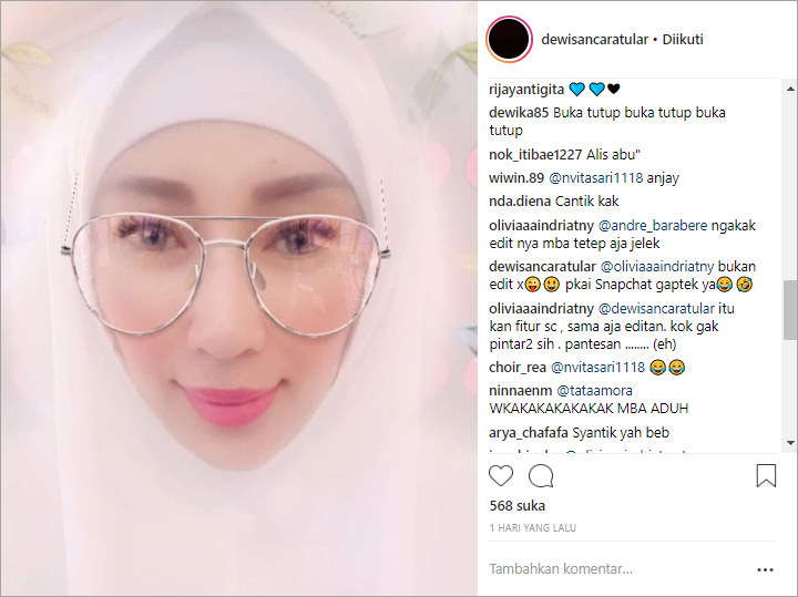 Foto Cantik Dicibir Hasil Editan, Dewi Sanca \'Tampar\' Balik Netter dan Ejek Gaptek