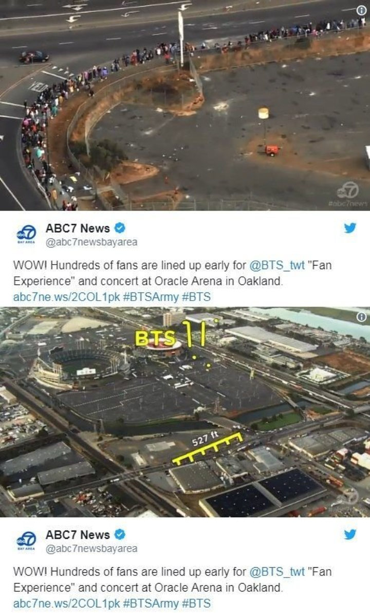 Antrian Fans Masuk Lokasi Konser BTS di US Sampai Ke Jalan, Netter Takjub