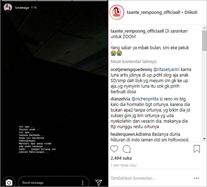 Curhatan Luna Maya