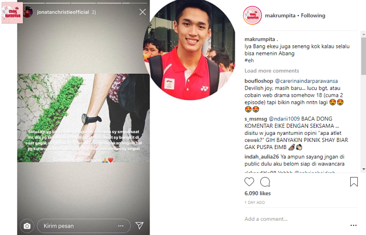 Jonatan Christie Punya Kekasih?