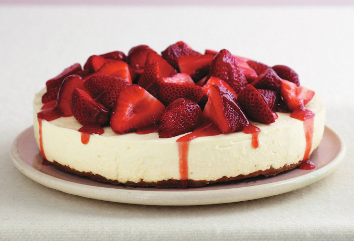 Stroberi dan Yoghurt Cheese Cake
