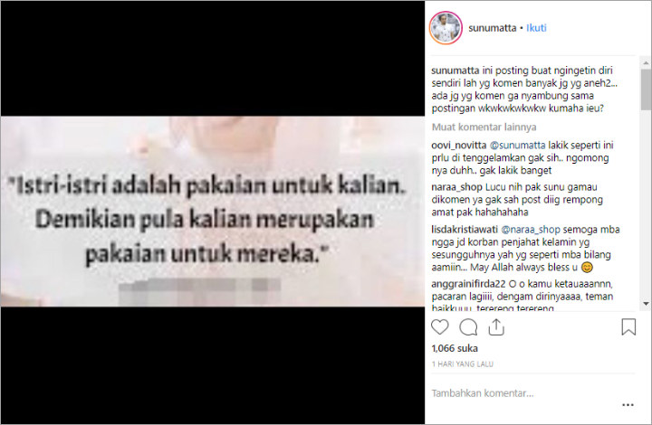 Sunu vs Suci perang Status