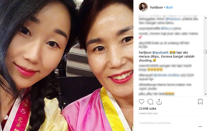 Hari Jisun Kecewa Hitam Putih