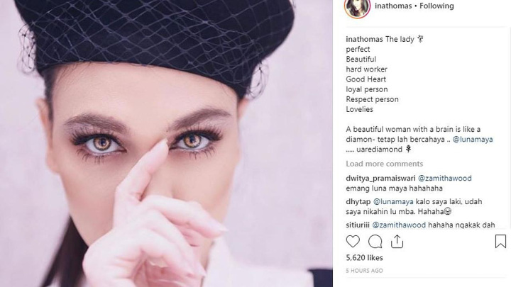 Ina Thomas Dukung Luna Maya