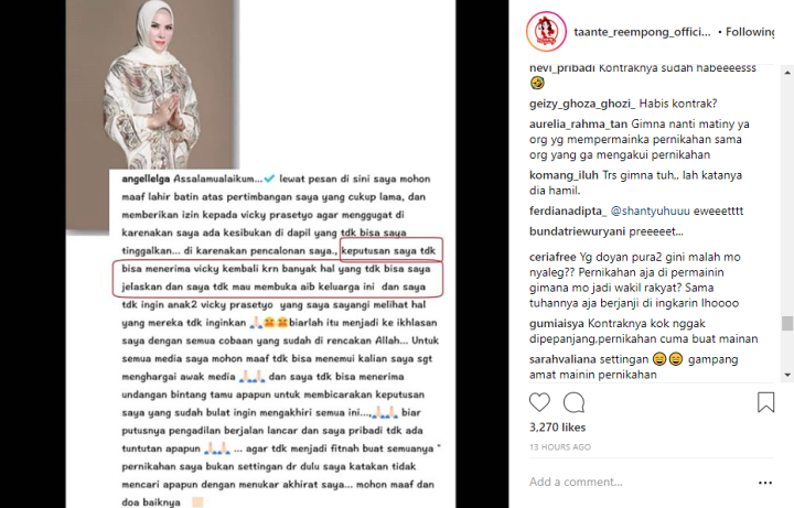 Kritikan Buat Angel Lelga