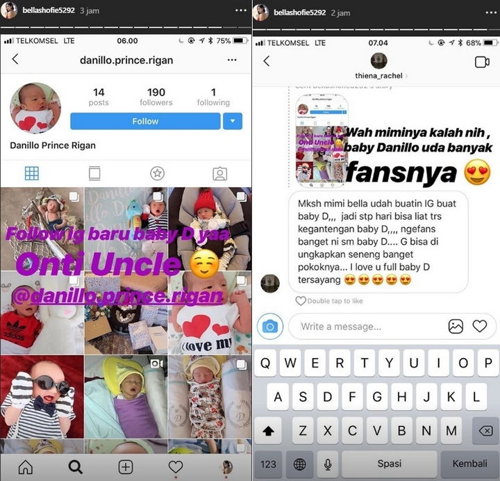 Akun IG Anak Bella Shofie