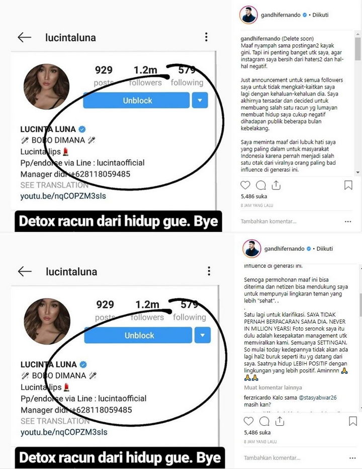 Gandhi dan Lucinta Luna