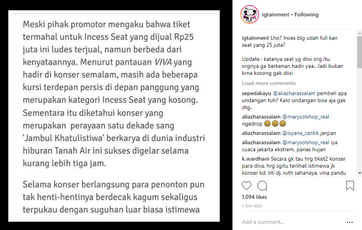 Konser Syahrini