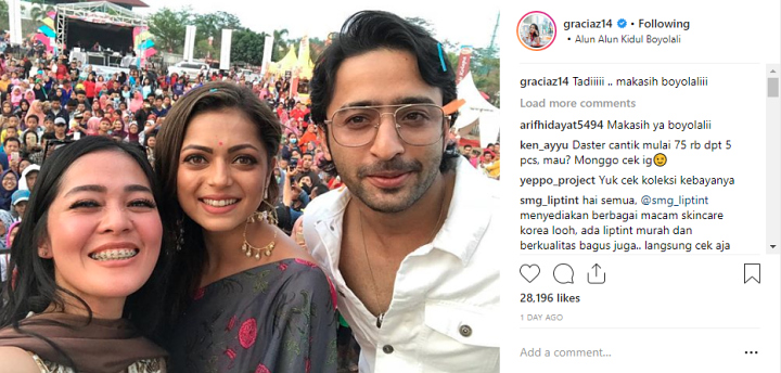 Foto Gracia Indri Bareng Shaheer Sheikh