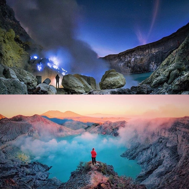 Gunung Ijen yang Terkenal dengan Blue Fire