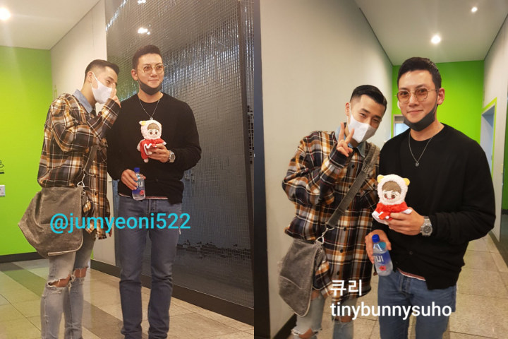 Nonton Musikal Suho, Ji Chang Wook dan Sunggyu Bikin Gemas Pose Bareng Benda Ini