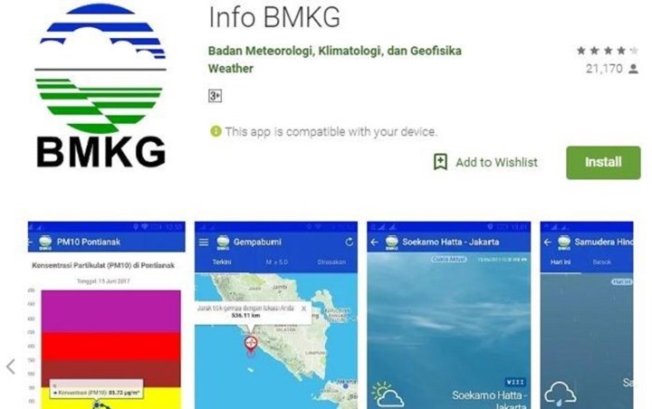 Unduh Aplikasi BMKG untuk Mendapatkan Peringatan dan Kondisi Bencana
