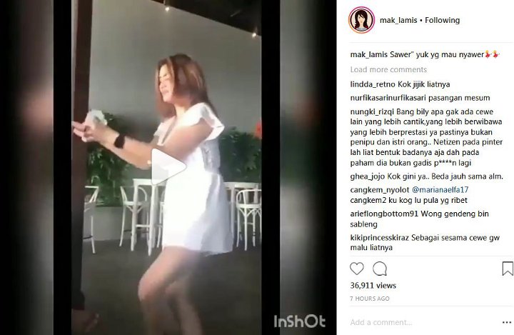 Hilda Vitria Heboh Joget dan Disawer Billy Syahputra