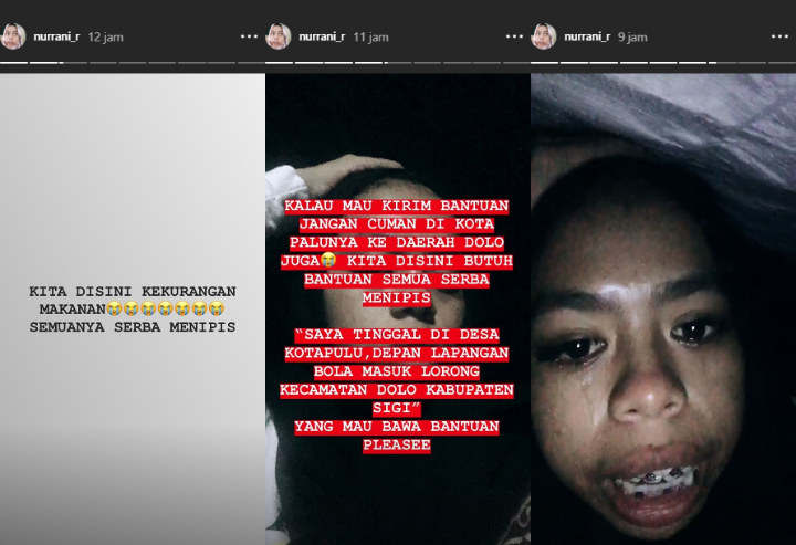 Nangis Jadi Korban Gempa Tsunami Palu, Nurrani 'Istri 