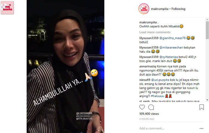 Sindiran Nikita Mirzani kepada Dipo Latief