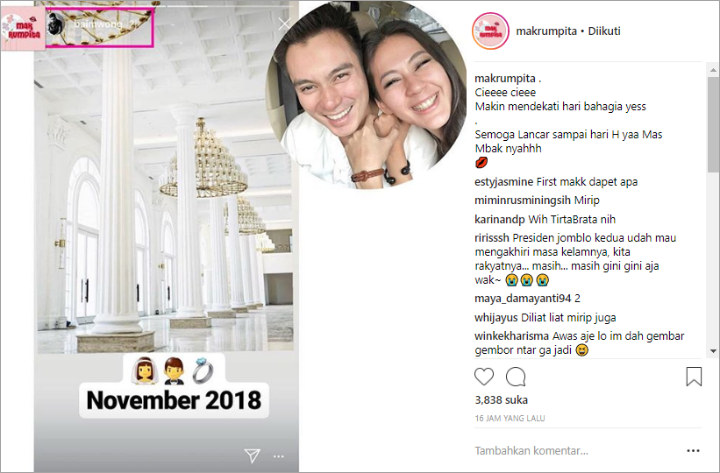 Baim Wong Bocorkan Lokasi Pernikahannya pada November Mendatang