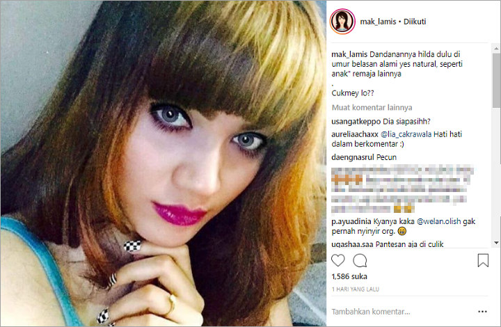  Beredar Foto Diduga Saat Masih Remaja, Netter Bahas Riasan Wajah Hilda Vitria