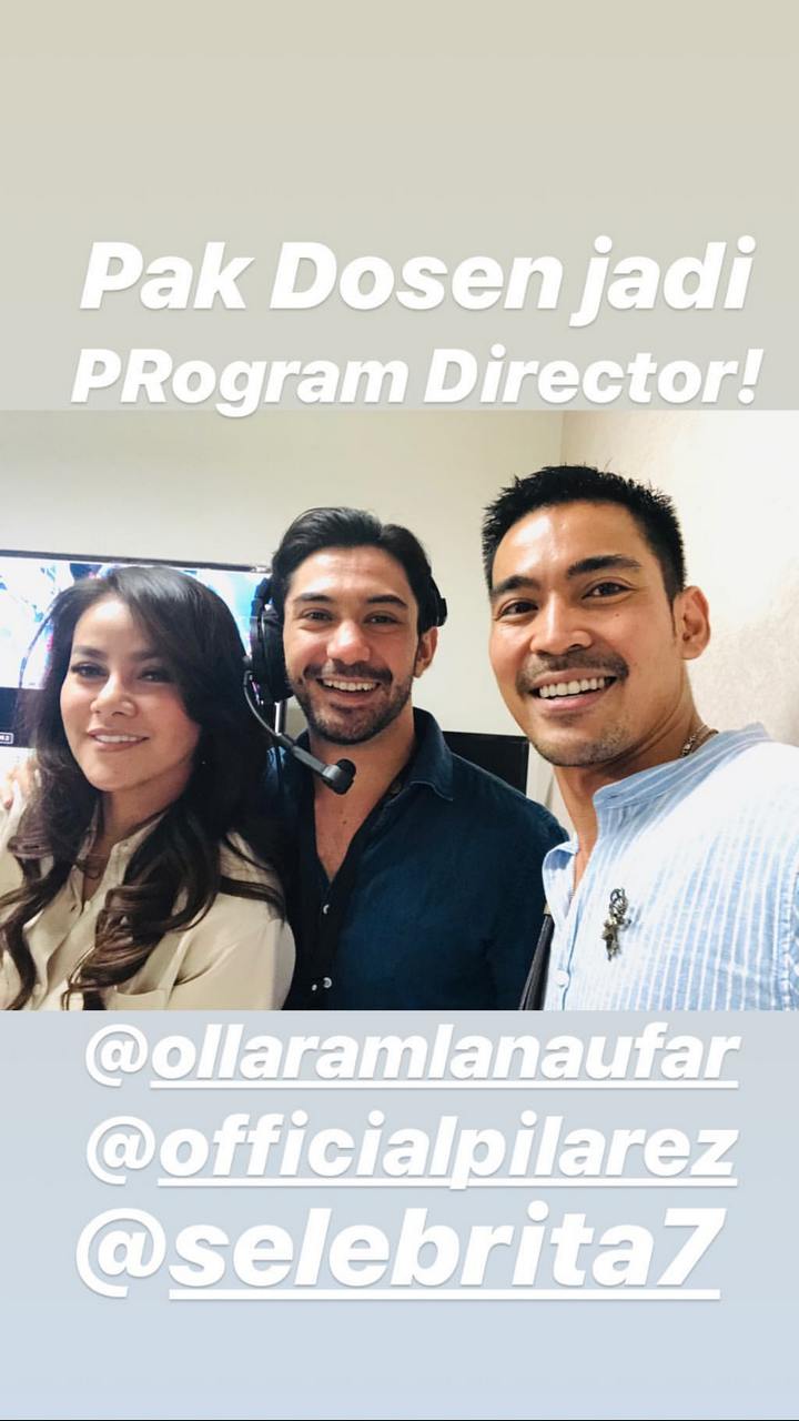 Robby PUrba dan Olla Ramlan Kunjungi Kelas Reza Rahadian di UI